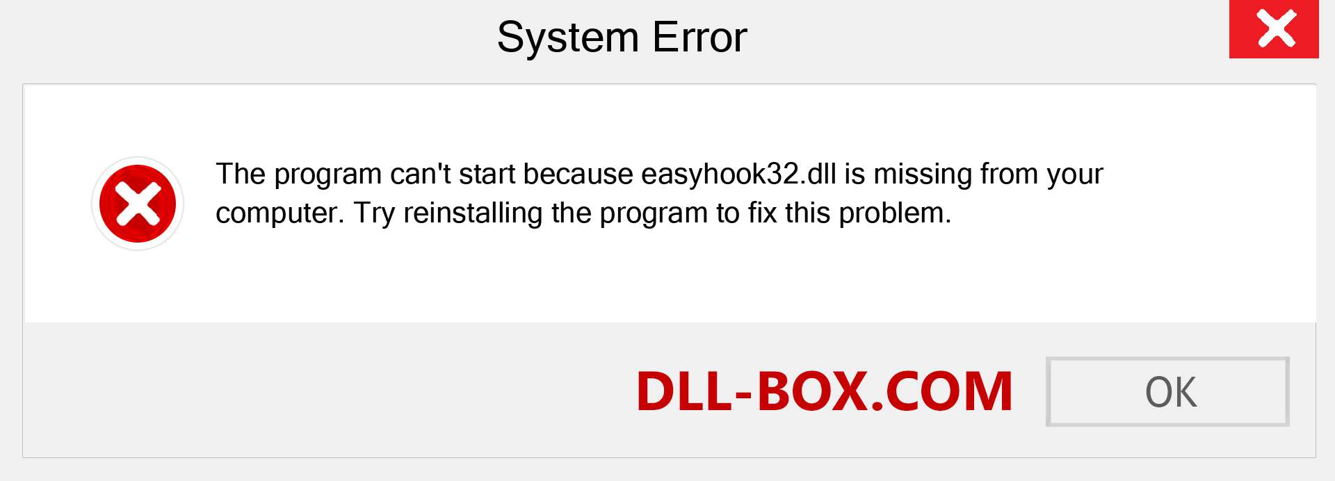  easyhook32.dll file is missing?. Download for Windows 7, 8, 10 - Fix  easyhook32 dll Missing Error on Windows, photos, images